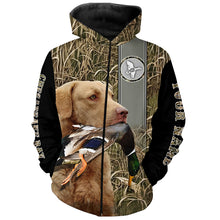 Load image into Gallery viewer, Chesapeake Bay Retriever Duck Hunting Dog Waterfowl Camo full printing Shirts, Duck hunting Gifts FSD3349