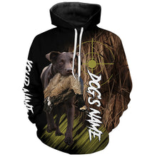 Load image into Gallery viewer, Chocolate Labrador Retriever Custom Name Hunting Dog Shirts for Hunter, Gifts for Hunters FSD4552