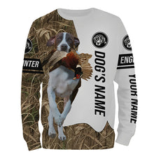 Load image into Gallery viewer, Pheasant Hunting with English Pointer Custom Name Camo Full Printing Shirts, Pointer hunting dog - FSD2760