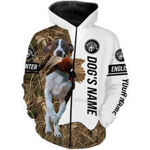 Load image into Gallery viewer, Pheasant Hunting with English Pointer Custom Name Camo Full Printing Shirts, Pointer hunting dog - FSD2760