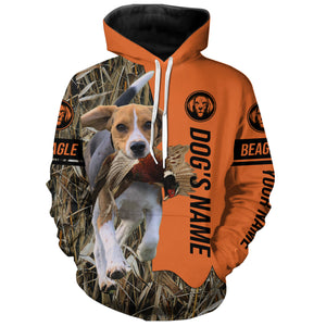 Beagle Hunting dog customized Name all over printed Shirt, Beagle hunting Gift for hunters FSD4141