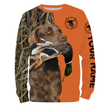 Load image into Gallery viewer, German Longhaired Pointer Duck hunting Dog Customize name all over print Shirts - Hunting gifts FSD3644