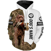 Load image into Gallery viewer, Pheasant Hunting with Pudelpointer Dog Custom Name Camo Full Printing Shirts, Hunting dog bird Hunter - FSD2771