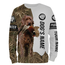 Load image into Gallery viewer, Pheasant Hunting with Pudelpointer Dog Custom Name Camo Full Printing Shirts, Hunting dog bird Hunter - FSD2771