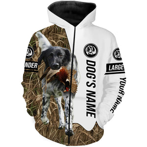 Pheasant hunting with Large Munsterlander Dogs Customize name 3D All over print Shirts, Hoodie FSD3767