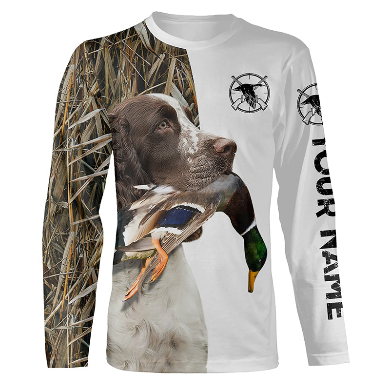 Duck Hunting With Dog English Springer spaniel Customize Name Shirts, Personalized Gifts - FSD2787