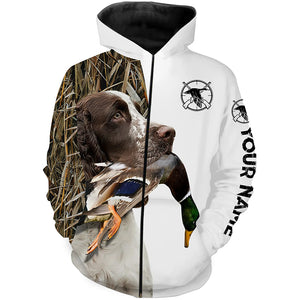 Duck Hunting With Dog English Springer spaniel Customize Name Shirts, Personalized Gifts - FSD2787