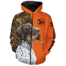 Load image into Gallery viewer, German Shorthaired Pointer Dog Grouse Hunting Custom name Orange Shirts for Grouse Hunter, Bird Hunter FSD3960