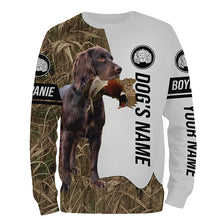 Load image into Gallery viewer, Pheasant Hunting with Boykin Spaniel Custom Name Camo Full Printing Shirts, Bird dog hunting gifts FSD3783