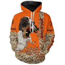 Load image into Gallery viewer, English Springer Spaniel Dog Pheasant Hunting Blaze Orange Hunting Shirts, Pheasant Hunting Clothing FSD4169