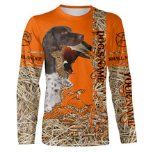 Load image into Gallery viewer, Small Munsterlander Dog Pheasant Hunting Blaze Orange Hunting Shirts, Pheasant Hunting Clothing FSD4173