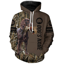 Load image into Gallery viewer, Boykin Spaniel Hunting dog customized Name Shirt, camo and brown color FSD4676