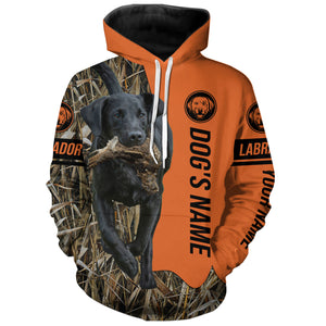 Black Labrador Retriever Hunting Dog Customized Name Shirts for Hunters FSD4074