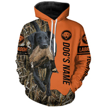 Load image into Gallery viewer, Black Labrador Retriever Hunting Dog Customized Name Shirts for Hunters FSD4074