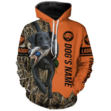 Load image into Gallery viewer, Black Labrador Retriever Hunting Dog Customized Name Shirts for Hunters FSD4074