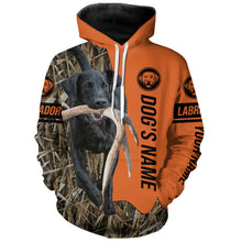 Load image into Gallery viewer, Black Labrador Retriever Hunting Dog Customized Name Shirts for Hunters FSD4074