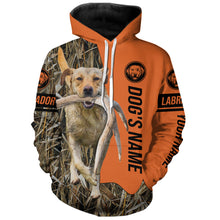 Load image into Gallery viewer, Yellow Labrador Retriever Hunting Dog Customized Name Shirts for Hunters FSD4075