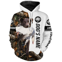 Load image into Gallery viewer, Snow Goose Hunting Dog Chocolate Labs customize name Camo Full Printing Shirts, Best Hunting Gifts FSD3448