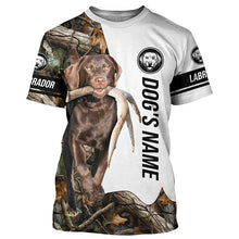 Load image into Gallery viewer, Chocolate Labrador Antler Shed Hunting Labs Customize Name All over print Shirts FSD3571