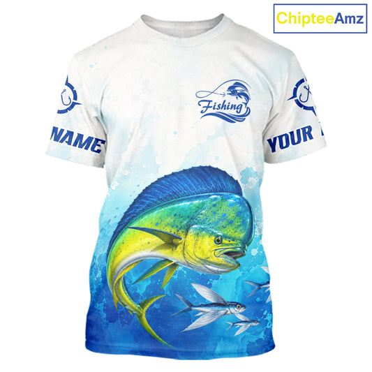 Mahi Mahi Fishing T-shirts Gift For Men Deep Sea Saltwater Angler Ocean Adventure 