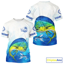 Load image into Gallery viewer, Mahi Mahi Fishing T-shirts Gift For Men Deep Sea Saltwater Angler Ocean Adventure 
