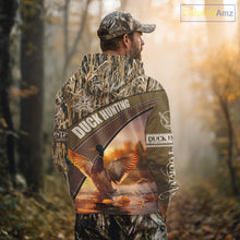 Load image into Gallery viewer, Mallard Duck Hunting Shirt Camo Custom Name Hunting Clothes For Hunters Best Gift NHT114