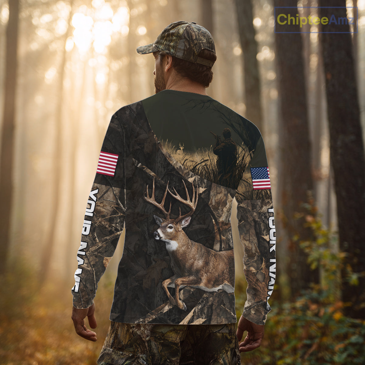 Whitetail Deer Hunting Shirt, Best Gifts for Deer Hunters, Hunting Hoodie For Men NHT351