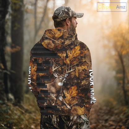 Deer Buck Hunting 3D All Over Printed Hoodie, Sweatshirt Hunting for Deer Hunter NHT353