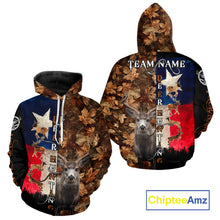 Load image into Gallery viewer, Personalized Deer Hunting Shirt with Texas Flag &amp; Camo For Deer Hunters NHT28