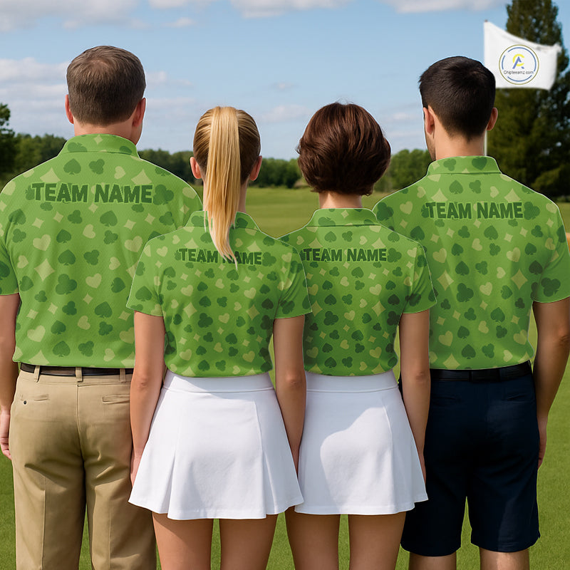Personalized Poker Green Womens Golf Polo Shirt, Funny Golf Top For Family Team Shirt NHT756
