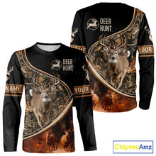 Load image into Gallery viewer, Deer Jumping Shirt Black Camo 3D Custom, Season Deer Hunting, Whitetail Deer Shirt NHT134