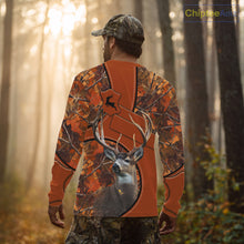 Load image into Gallery viewer, Whitetail Deer Hunting Shirt Orange Camo 3D All Over Print Personalized Gift for Hunters NHT38