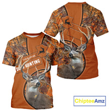 Load image into Gallery viewer, Whitetail Deer Hunting Shirt Orange Camo 3D All Over Print Personalized Gift for Hunters NHT38