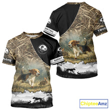 Load image into Gallery viewer, Personalized Rabbit Hunting with Beagle Dog 3D All Over Printed Shirts, Rabbit Hunting Clothes for Men NBT135