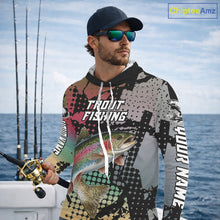 Load image into Gallery viewer, Rainbow Trout Hooded Fishing Shirt Pink Camo Custom Name, Rainbow Trout Fishing Team Jerseys NHT477