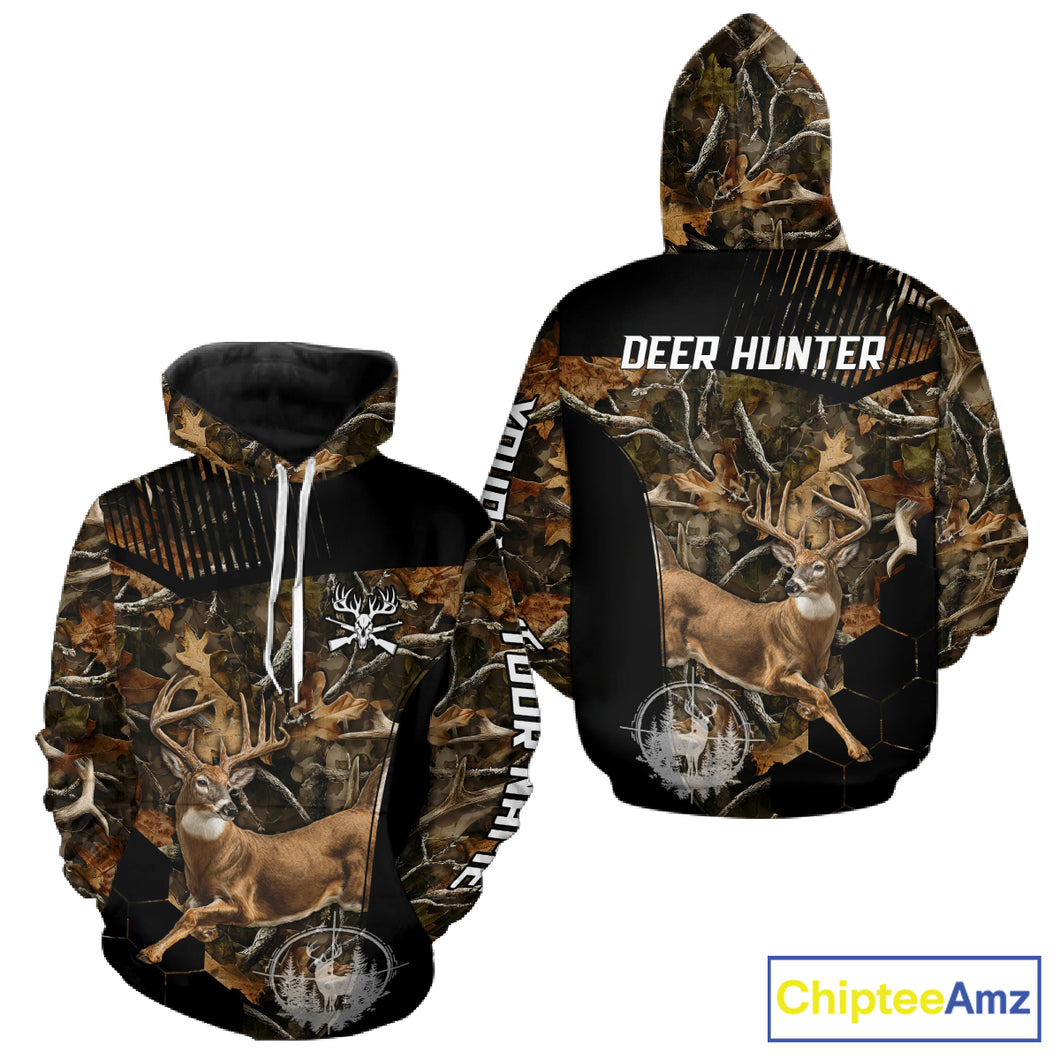 Forest Camo Deer Hunting Shirt, Deer Hunting With Full All Over 3D For Deer Hunters NHT247