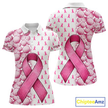 Load image into Gallery viewer, Personalized Pink Ribbons Pattern Golf Balls Breast Cancer Awareness Golf Attire For Womens NHT800