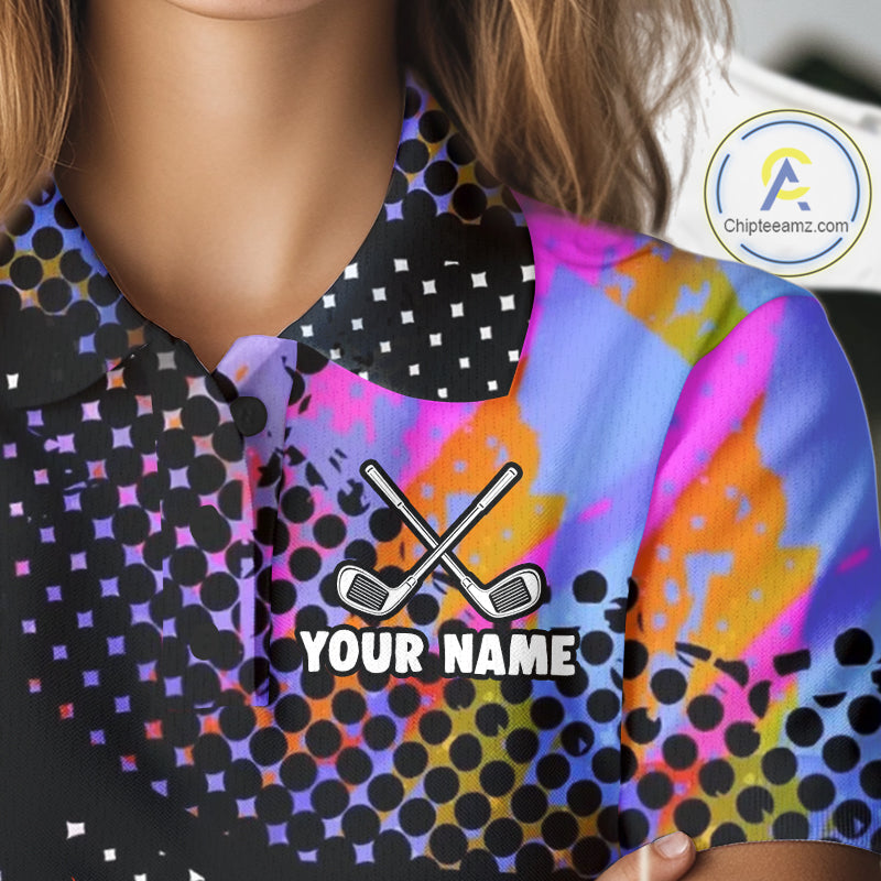 Custom Team Name Crazy Rooster Golf Polo Shirt Personalized Womens Performance Golf Jersey NHT952