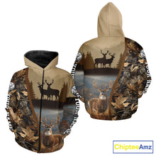 Load image into Gallery viewer, Personalized Deer Hunting 3D All Over Printed Shirts Custom Deer And Mountain Camo Shirt NHT254