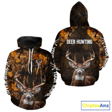 Load image into Gallery viewer, Whitetail Deer Hunting Custom Name Camo Shirt, Personalized Deer Hunting Clothing NHT257