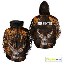 Load image into Gallery viewer, Whitetail Deer Hunting Custom Name Camo Shirt, Personalized Deer Hunting Clothing NHT257