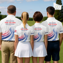 Load image into Gallery viewer, Women's Custom America 250Th Anniversary Golf Polo - Patriotic USA Flag Personalized Performance Jersey NHT981