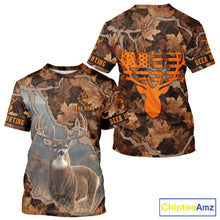 Load image into Gallery viewer, Whitetail Deer Hunting Shirt-Personalized US Flag Camouflage, Best Gifts for Deer Hunters NHT71