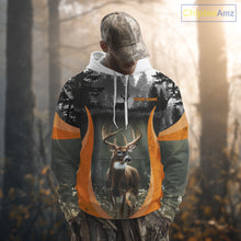 Load image into Gallery viewer, Custom Whitetail Deer Hunting Custom Name Camo Shirt, Deer Hunting Apparel, Hunting Gift NHT265