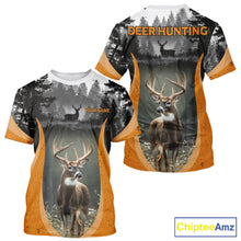 Load image into Gallery viewer, Custom Whitetail Deer Hunting Custom Name Camo Shirt, Deer Hunting Apparel, Hunting Gift NHT265