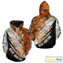 Load image into Gallery viewer, Deer Hunting Orange Camo Winter 3D All Over Printed Shirt, Hunting Clothes for Deer Season NHT268