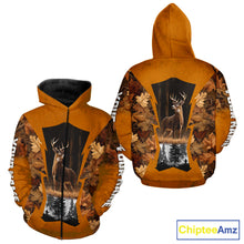 Load image into Gallery viewer, Whitetail Deer Hunting Orange Camo Autumn - Personalized All Over Print Deer Hunting Clothes NHT179