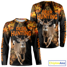 Load image into Gallery viewer, Deer Hunting Black With Camo Autumn - Personalized All Over Print Deer Hunting Clothes NHT182