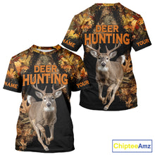 Load image into Gallery viewer, Deer Hunting Black With Camo Autumn - Personalized All Over Print Deer Hunting Clothes NHT182