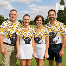 Load image into Gallery viewer, Funny Raccoon Beer Golf Polo Shirt Personalized Name Custom Golf Shirt Golfer Gift For Womens NHT1002